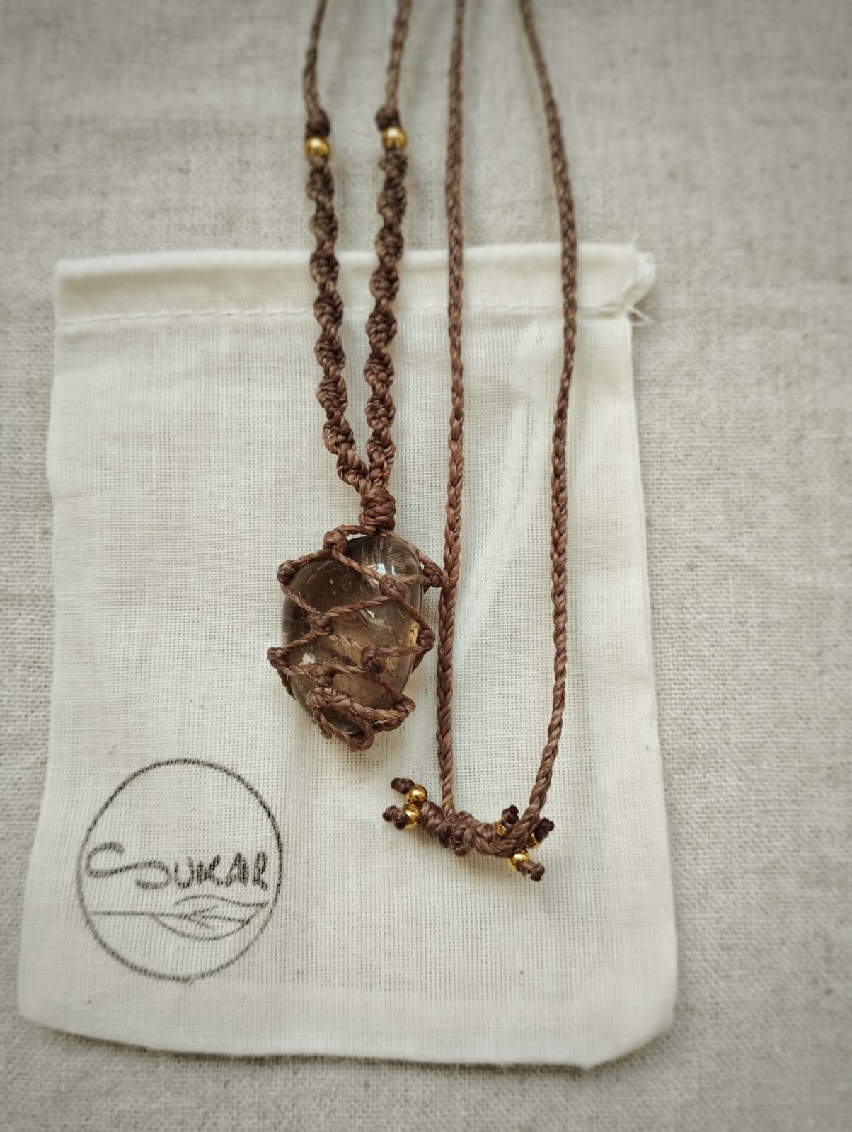 CUARZO AHUMADO Amuleto